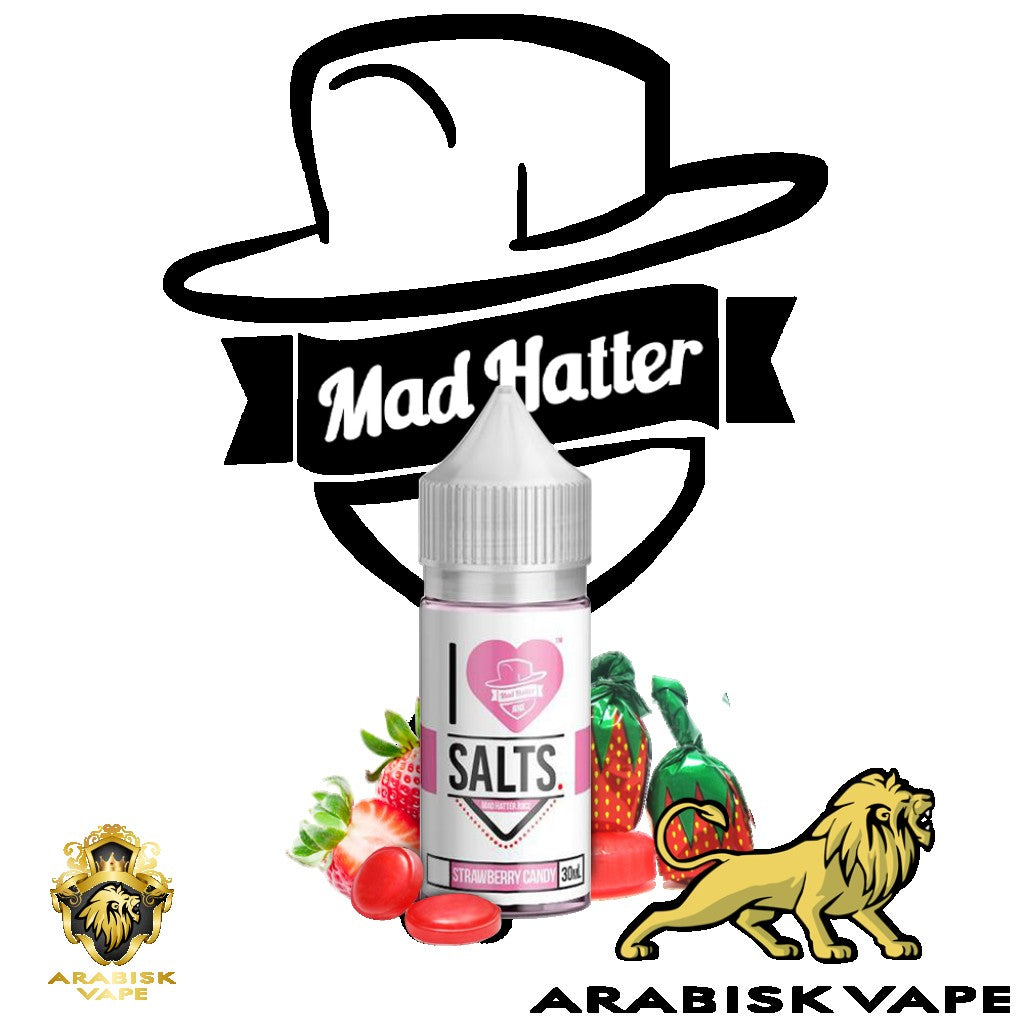 Mad Hatter Series I ❤ Salts - Strawberry Candy 50mg 30ml Mad Hatter Juice