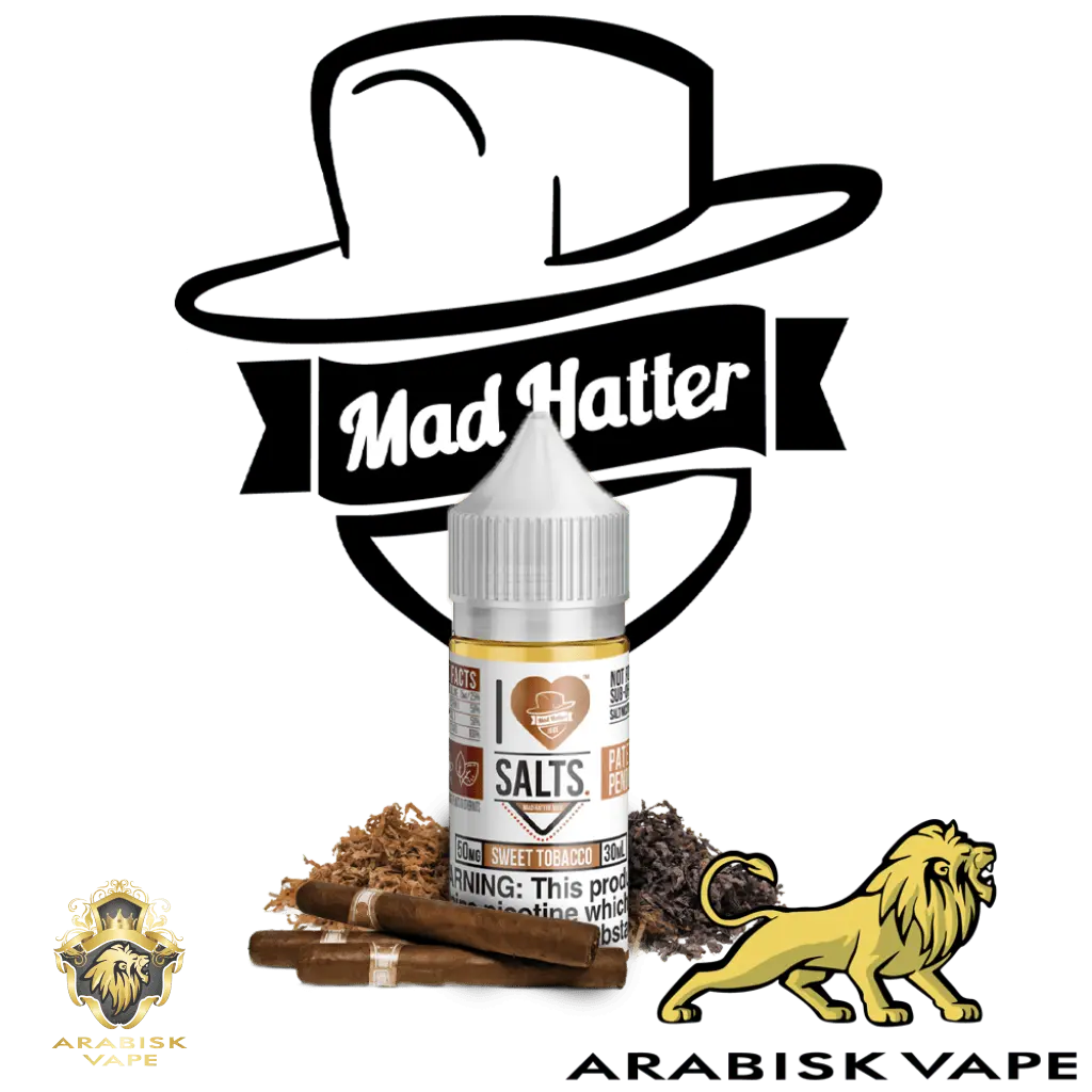 Mad Hatter Series I ❤ Salts - Sweet Tobacco 50mg 30ml Mad Hatter Juice