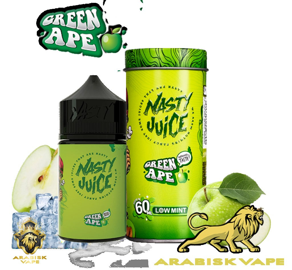 Nasty Yummy Fruity- Green Ape 60ml 3mg Nasty Juice