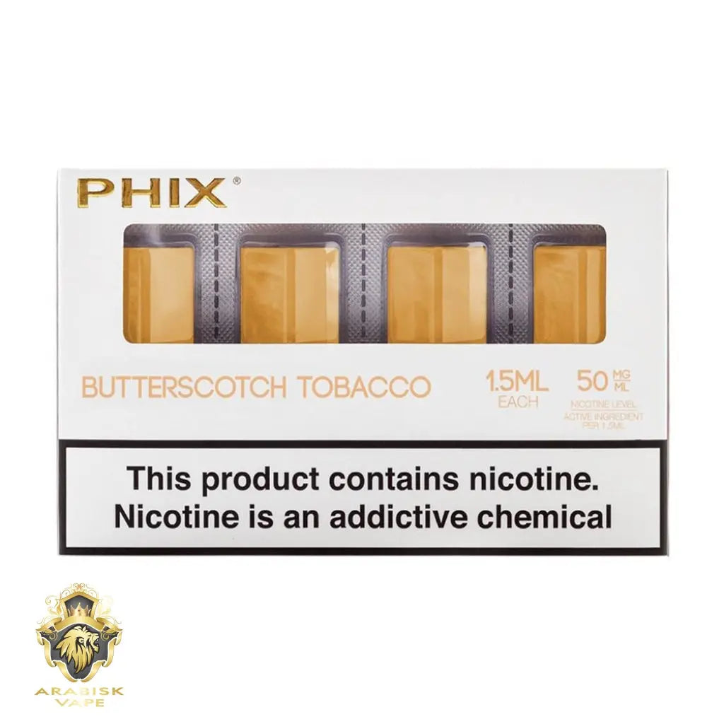 PHIX - Butterscotch Tobacco Pods Pack 1.5ml/pc 50mg PHIX
