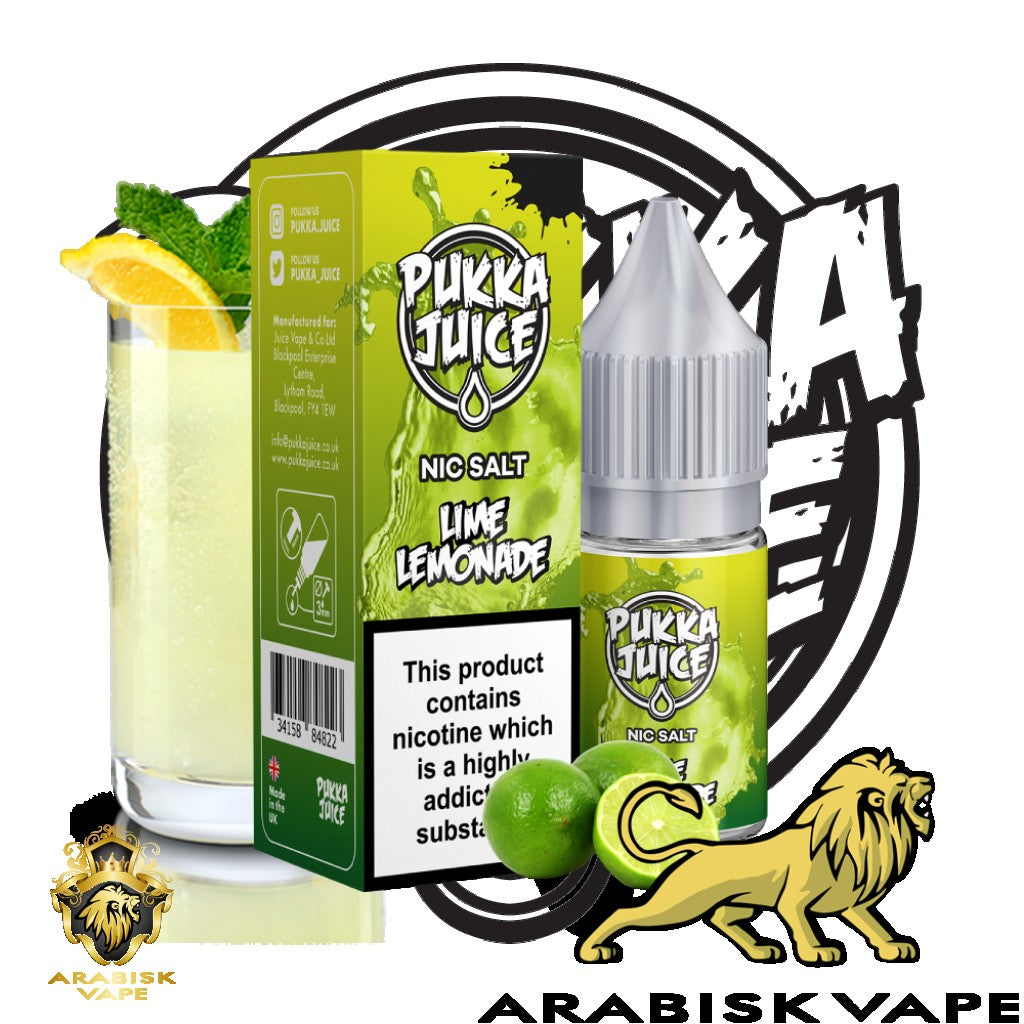 Pukka Salts - Lime Lemonade 30ml 25mg Pukka Juice