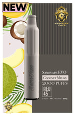 Load image into Gallery viewer, Samsvape EVO - Coconut Melon 50mg 2000 Puffs XTRA
