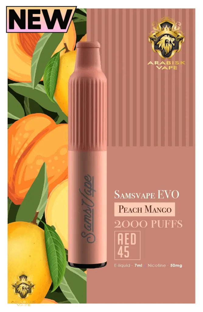 Samsvape EVO - Peach Mango 50mg 2000 Puffs XTRA