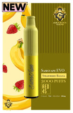 Load image into Gallery viewer, Samsvape EVO - Strawberry Banana 50mg 2000 Puffs XTRA

