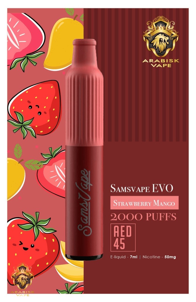 Samsvape EVO - Strawberry Mango 50mg 2000 Puffs XTRA