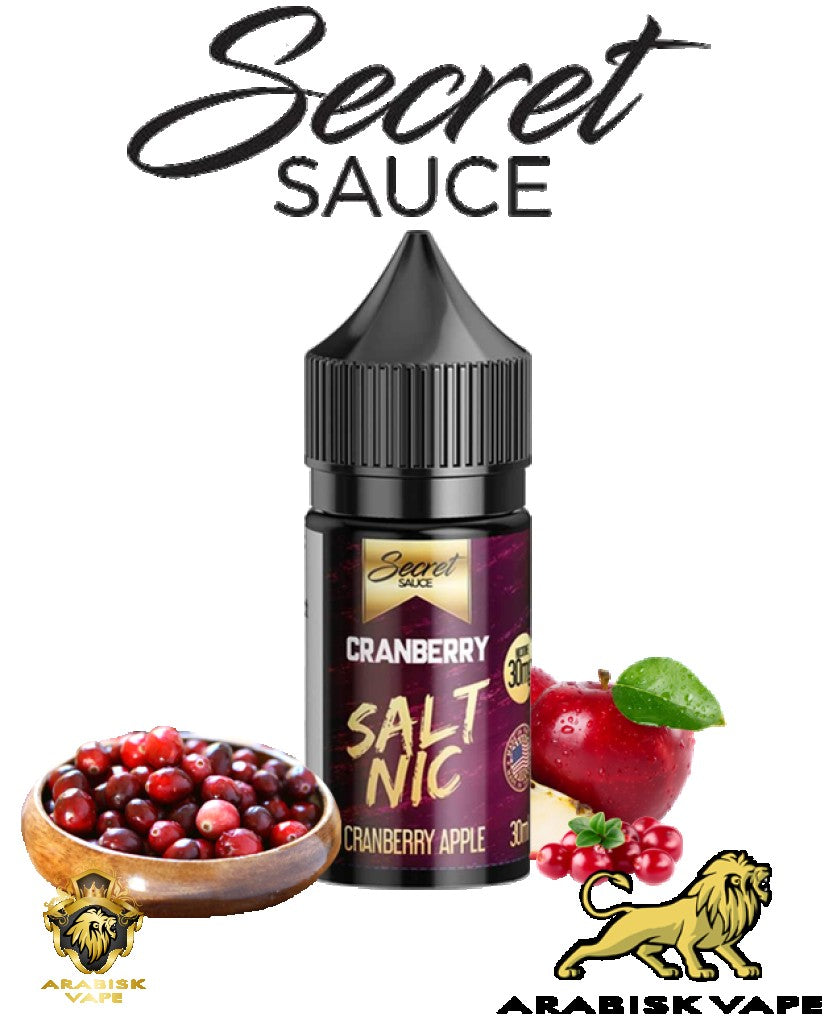 Secret Sauce Salt Series - Cranberry Apple 30mg 30ml Secret E-Liquids