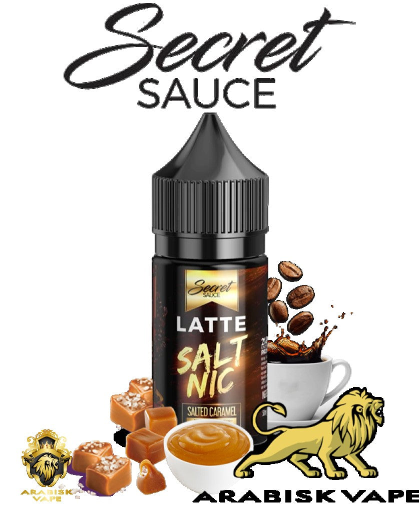 Secret Sauce Salt Series - Latte Salted Caramel 30mg 30ml Secret E-Liquids