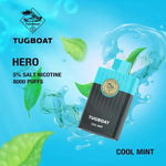 Load image into Gallery viewer, Tugboat Hero Disposable Pod Device Cool Mint 8000 Puffs 50 Mg tugboat