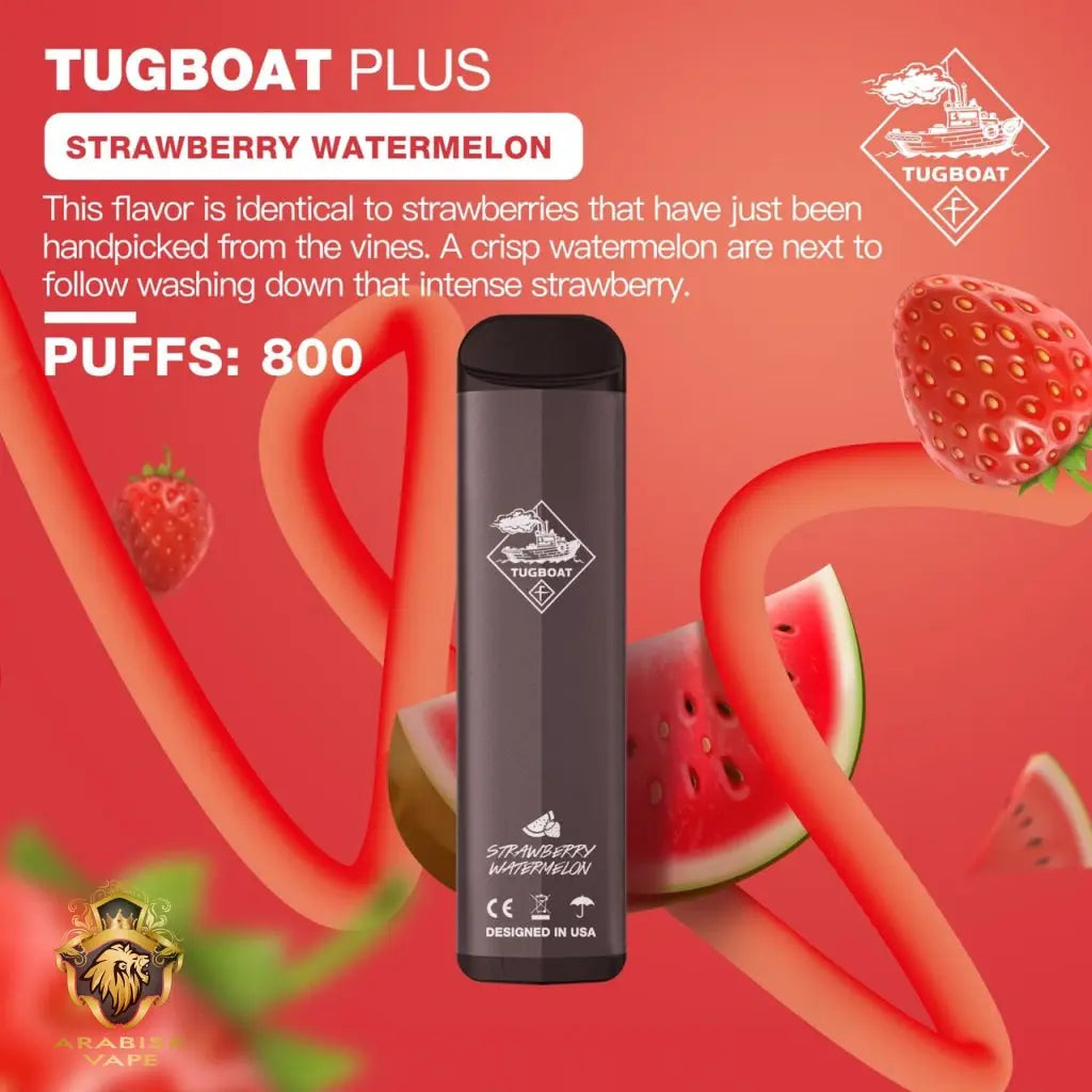 Tugboat Plus - Strawberry Watermelon 800 Puffs 50mg Tugboat