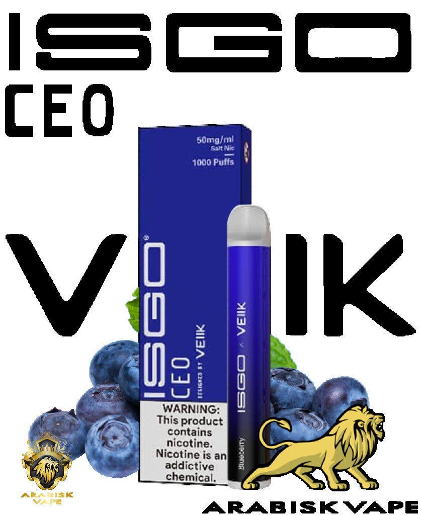 VEIIK - ISGO CEO Blueberry 1000 Puffs 50mg VEIIK