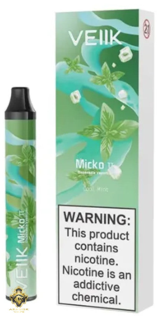 VEIIK - Micko  (Pi) Cool Mint Disposable Vaporizer 50MG 600 Puffs VEIIK