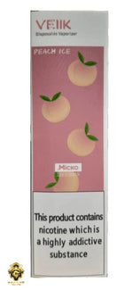 Load image into Gallery viewer, VEIIK Micko Plus - Peach Ice Disposable Vaporizer 20MG 400 Puffs VEIIK
