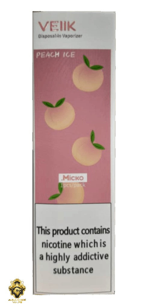 VEIIK Micko Plus - Peach Ice Disposable Vaporizer 20MG 400 Puffs VEIIK