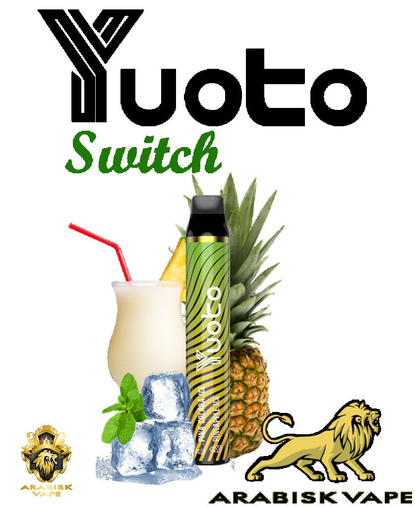 YUOTO Switch - Pina Colada Ice & Pineapple Ice 50mg 3000  Puffs Yuoto