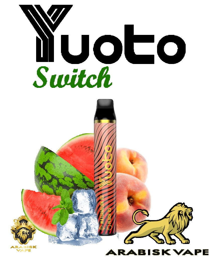 YUOTO Switch - Watermelon Ice & Peach Ice 50mg 3000  Puffs Yuoto