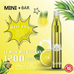 Load image into Gallery viewer, Yuoto Mini Bar - Lemon Milkshake 1200 Puffs 50mg Yuoto
